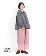 リネンギンガムチェック　パンツ